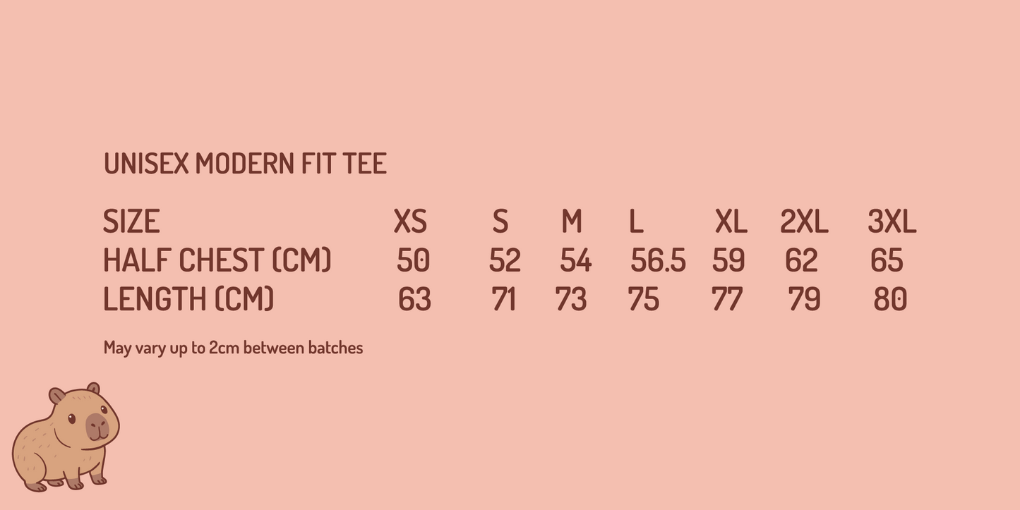 Capybara boba tee – Kawaii bubble tea shirt