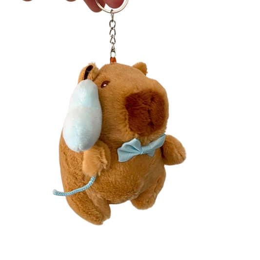 Aqua - Capybara plushie keychain