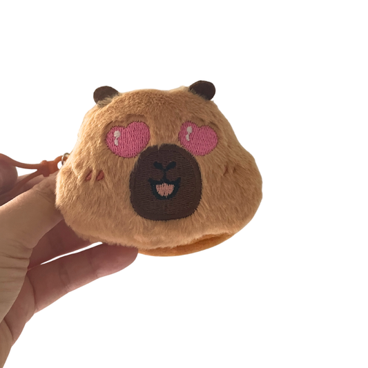 Love - Capybara Plush Coin Purse with Clip