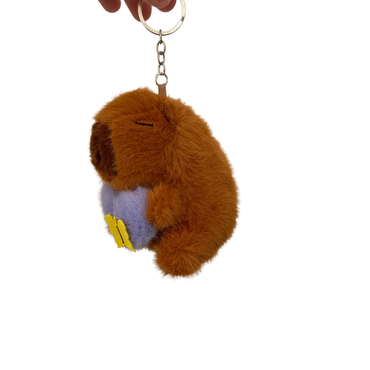 Violet - Capybara plushie keychain