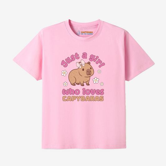Just a girl who loves capybaras t-shirt