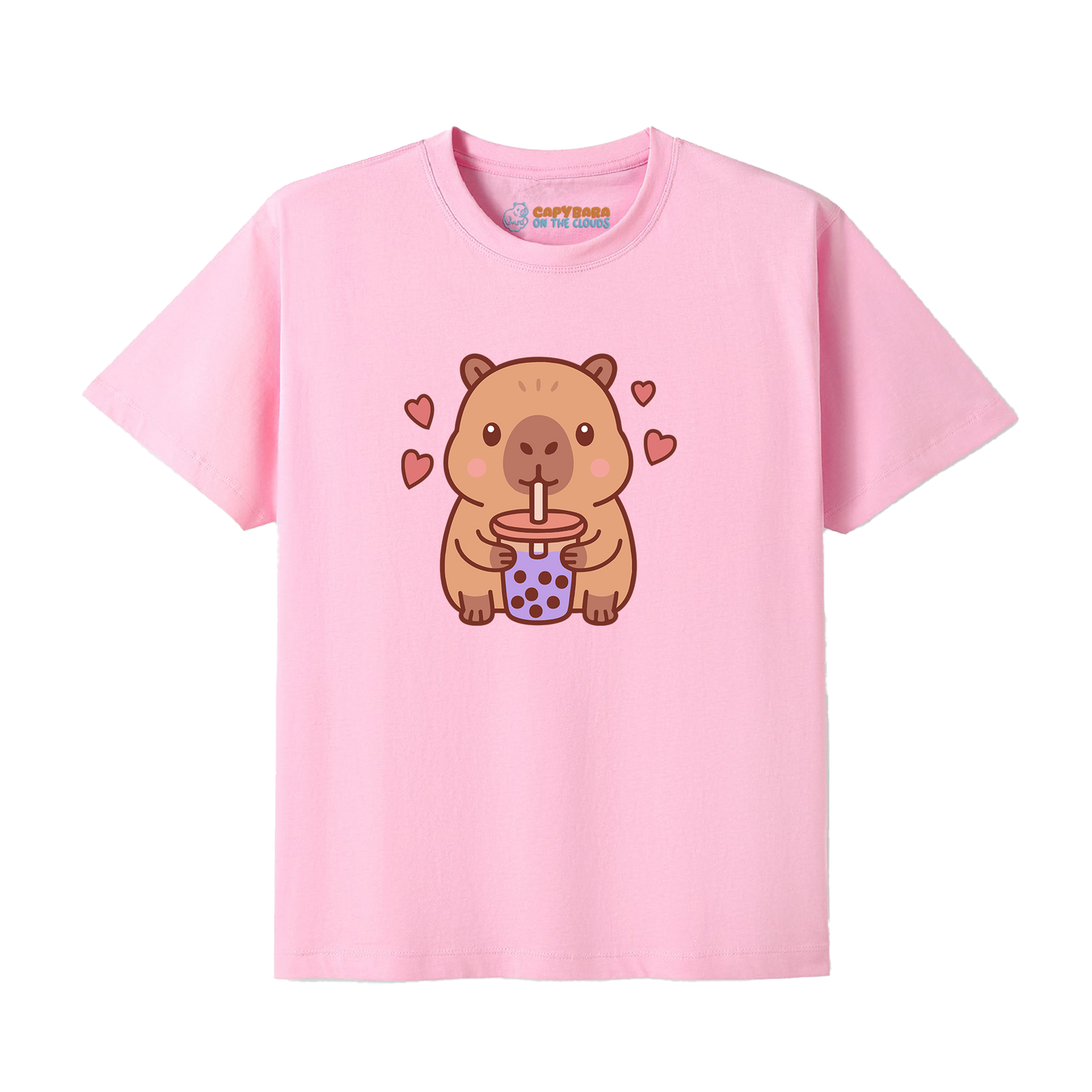 Capybara drinking Boba Tea T-shirt