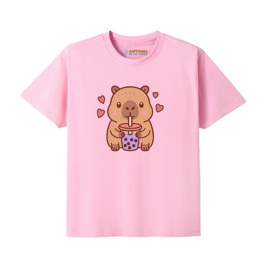 Capybara drinking Boba Tea T-shirt