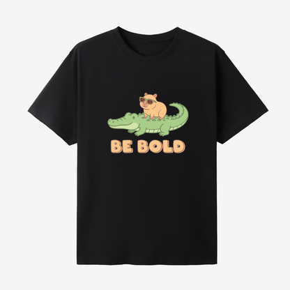 Capybara Riding Crocodile T-Shirt - Funny Animal Shirt